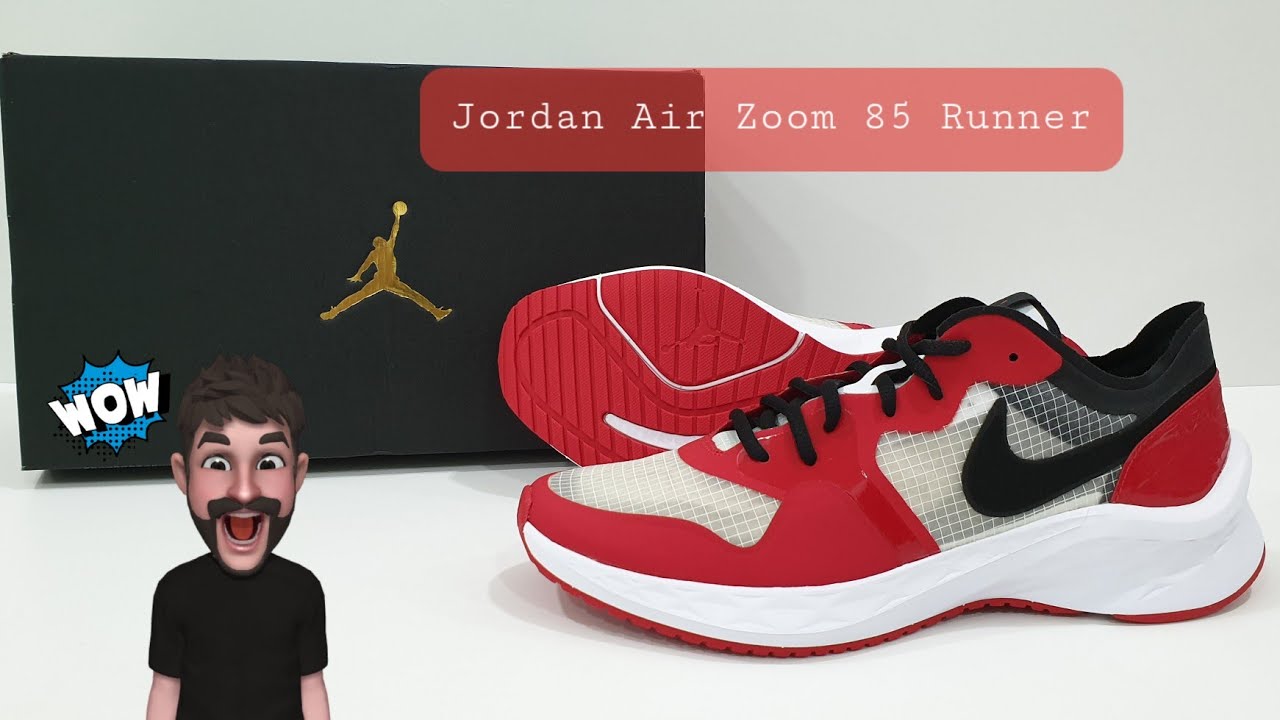 jordan air zoom 85 runner on feet