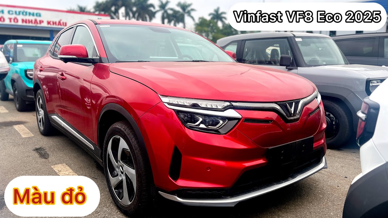 CHI TIẾT CHIẾC XE VINFAST VF8 MÀU ĐỎ 2025 | MIỄN PHÍ SẠC PIN VF8 | THUẾ ...