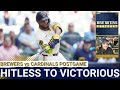 BREWERS POSTCAST: Brewers Rally LATE to Beat Cardinals | From Hitless to Victorious