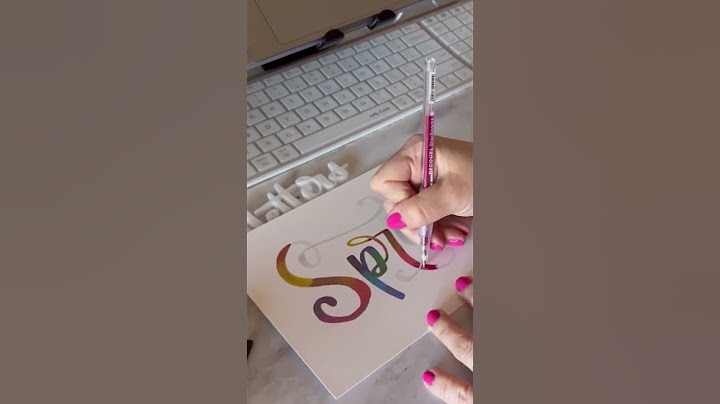 NEW DECOGEL PEN. #lettering #brushlettering #letteringbeginner #handlettering #karinmarkers