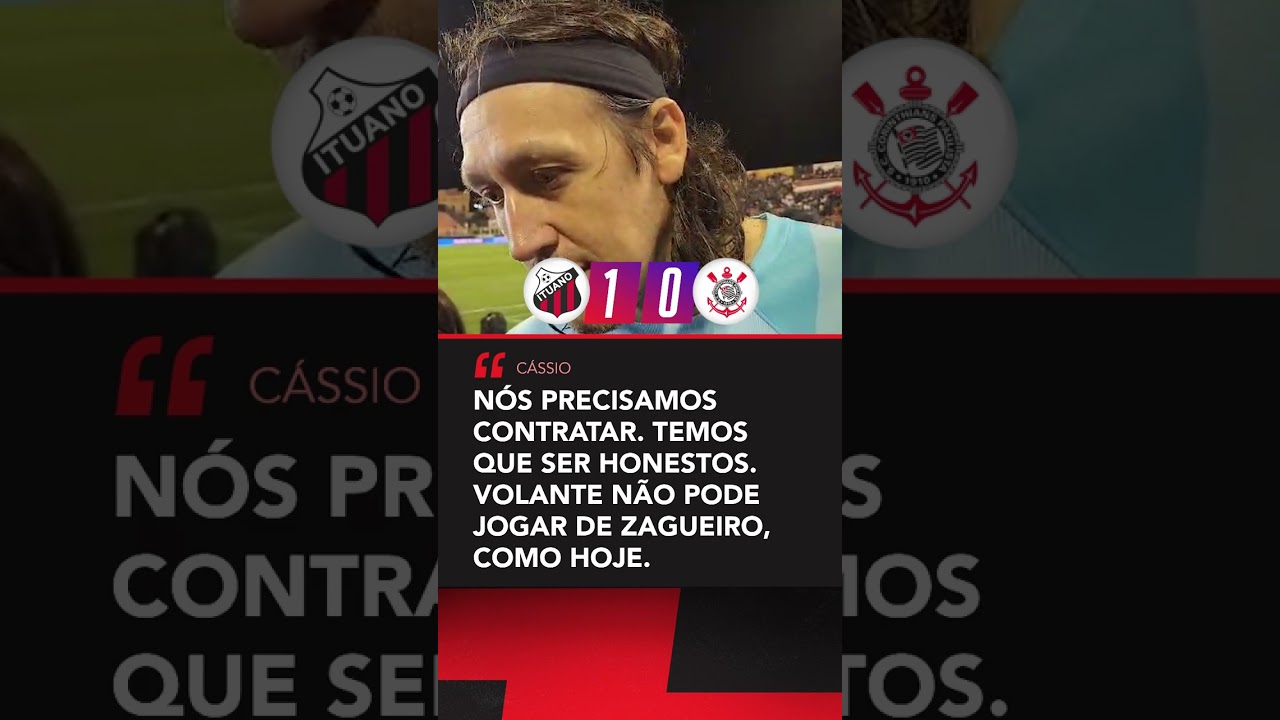 Cássio cobra a contratação de novos jogadores para o Corinthians 😨