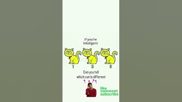 99% Fail This Cat Puzzle! Can You Find the Odd One? 🔍 #shorts #logicpuzzle #brainteaser