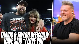 It's Official... Travis Kelce & Taylor Swift Said 'I Love You' After AFC Championship Win