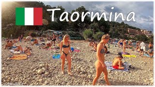 🇮🇹 Taormina Isola Bella Italy Beach Walk 4K  🏖 4K Beach Walking Tour ☀️ Sicily 🇮🇹 (Sunny Day)