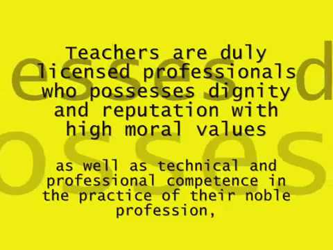 teachers ethics code