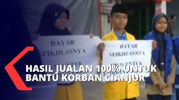 Ratusan Siswa SMP Galang Dana untuk Bantu Meringankan Beban Korban Gempa Cianjur