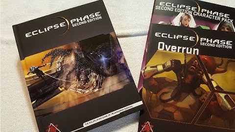 Eclipse Phase Second Edition, Overrun, and Character Pack Unboxing