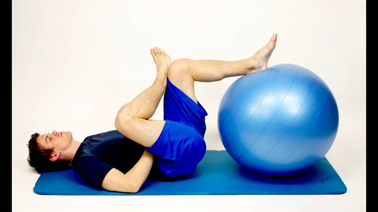 Exercise Ball Piriformis Stretch Hep2go Youtube