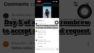 Day 5 of asking strombrew to accept my friend request #roblox #fyp