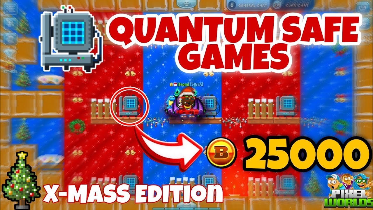 QUANTUM SAFE GAMES #X-MASS EDITION (RIP BYTES) | Pixel worlds - YouTube