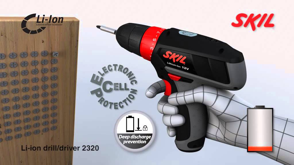 Skil 2320: taladro/atornillador de 12 V con control de velocidad variable y  batería de litio - YouTube