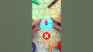 Try to Solve Paper Craft Puzzle with Creepy CatNap 😈#catnap #smilingcritters #puzzle #papercraft