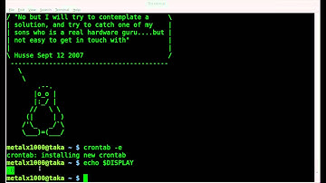 Crontab GUI Display Tutorial - BASH - Linux