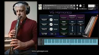 AKAI EWI4000s VG  Harmonica sound library for Native Instruments Kontakt. VST plugins.