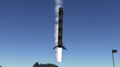 Falcon 9 style KSP landing using KOS MK2