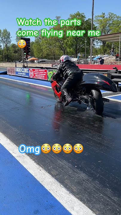 Bad day at the track😬. #hayabusa #suzuki #dme #motorcycle #broken #racing #omg #nitrous #viral