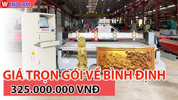 BÀN GIAO MÁY CNC ĐỤC TƯỢNG KẾT HỢP ĐỤC TRANH GỖ VỀ BÌNH ĐỊNH