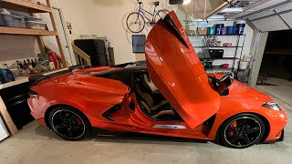 Corvette C8 Vertical Door Install by Mad Cre8tions 368 views 2 years ago 2 minutes, 1 second