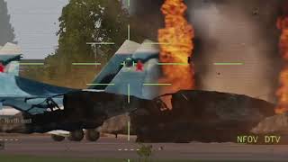 Russia Heavy losses, Russian bomber base destroyed, Due to counterattack by Ukrainian missile, Arma3