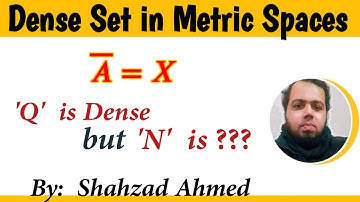 Dense Set In Metric Spaces. Q is dense N is not dense by Shahzad Ahmed. #dense