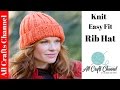 How to Knit an Easy Fit Ribbed Hat - Yolanda Soto Lopez