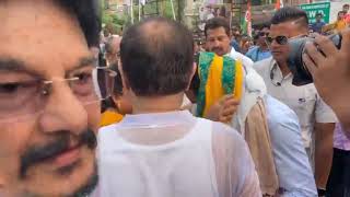 Nadia: National GS Shri Abhishek Banerjee receives a warm welcome at Krishnanagar Dakshin