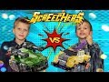 ДИКИЕ СКРИЧЕРЫ: распаковка КРОКШОК и ВИБОН / Screechers Wild: CROCSHOCK VS V-BONE//  KiFill boys