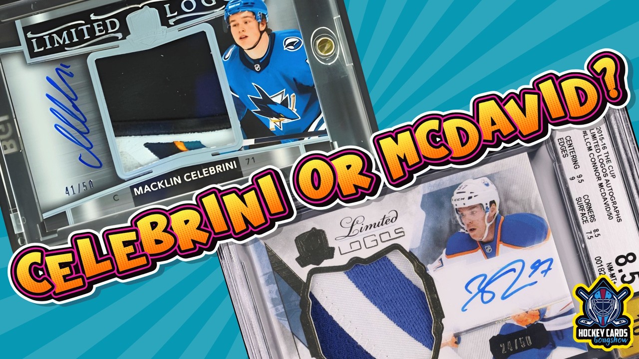 Which One Sold For More: McDavid or Celebrini Limited Logos RPA? | Top 5 Hockey Card Sales Last Week