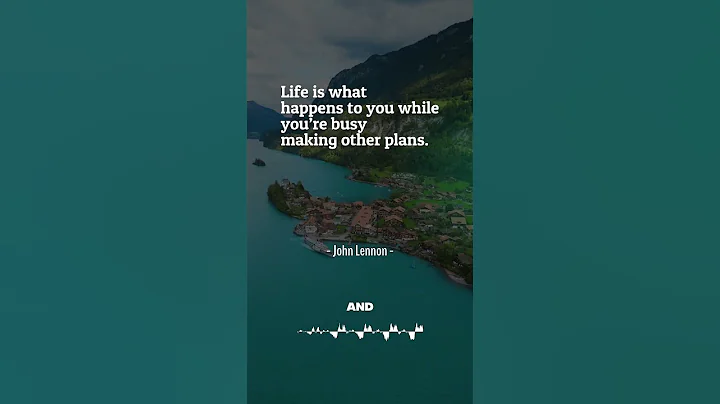 Life is what happens to you while... by John Lennon #motivation #inspriation #quote
