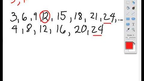 least common multiple examples in Filipino