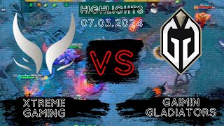 🟥НЕВЕРОЯТНАЯ КАТКА ВАМ НА НОЧЬ | Xtreme Gaming vs Gaimin Gladiators DreamLeague S22 | 07.03.2024
