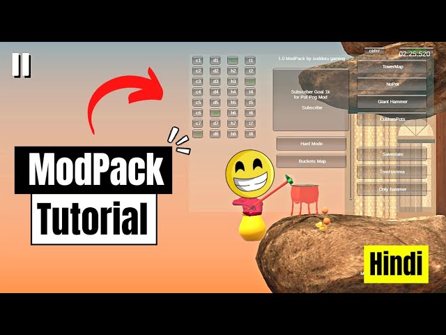 How To Install Mods For Getting Over It (Big Hammer, Fly Hacks, Rolling,  Knuckles) BY FALTU BOY 
