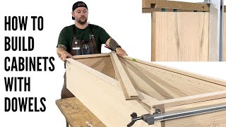 How to Build Cabinets with Dowels  New Dowel Boring Machine