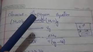 Clausius clapeyron equation p-2