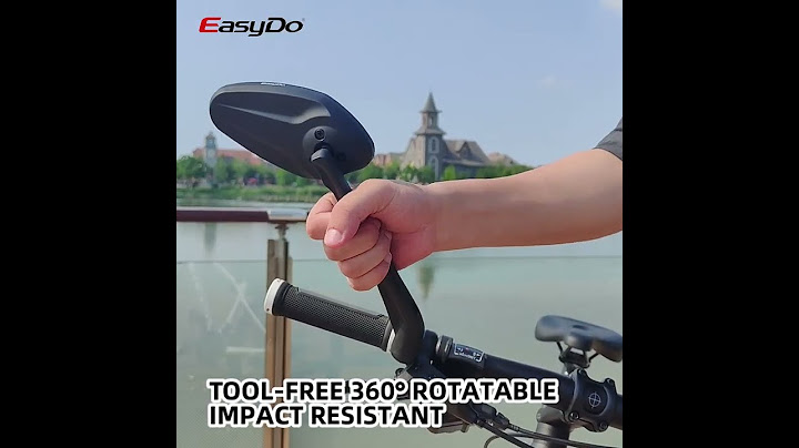 Easydo Upgraded Wider View Stable Bike Mirror for ebike, bike, scooter