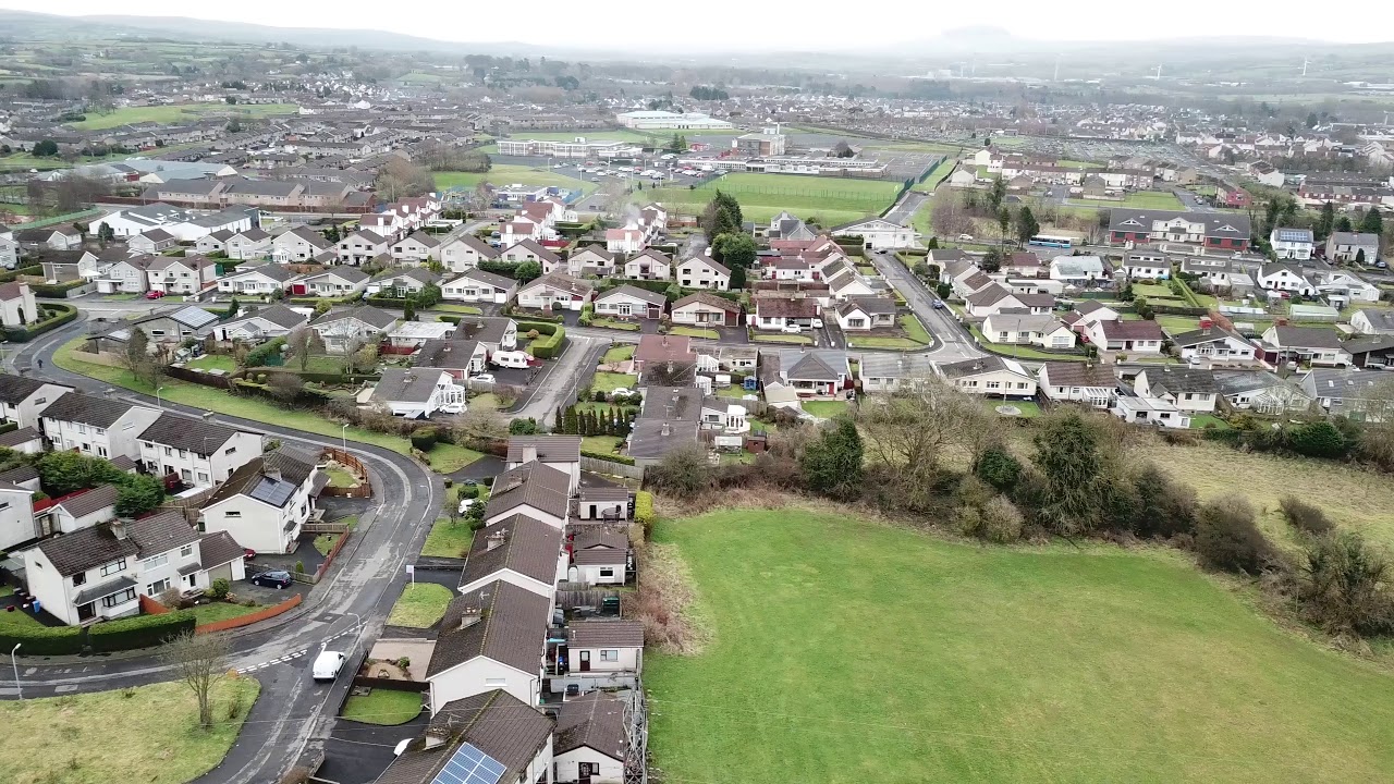 Sentry Hill Ballymena From The Air (4K) YouTube
