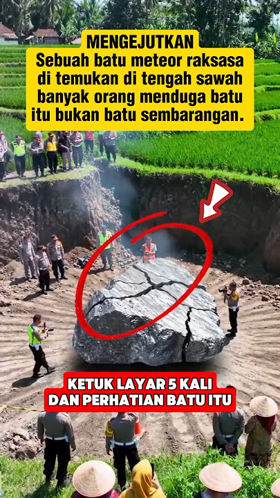 Penemuan batu ditengah sawah⁉️#shorts #misteri #viral