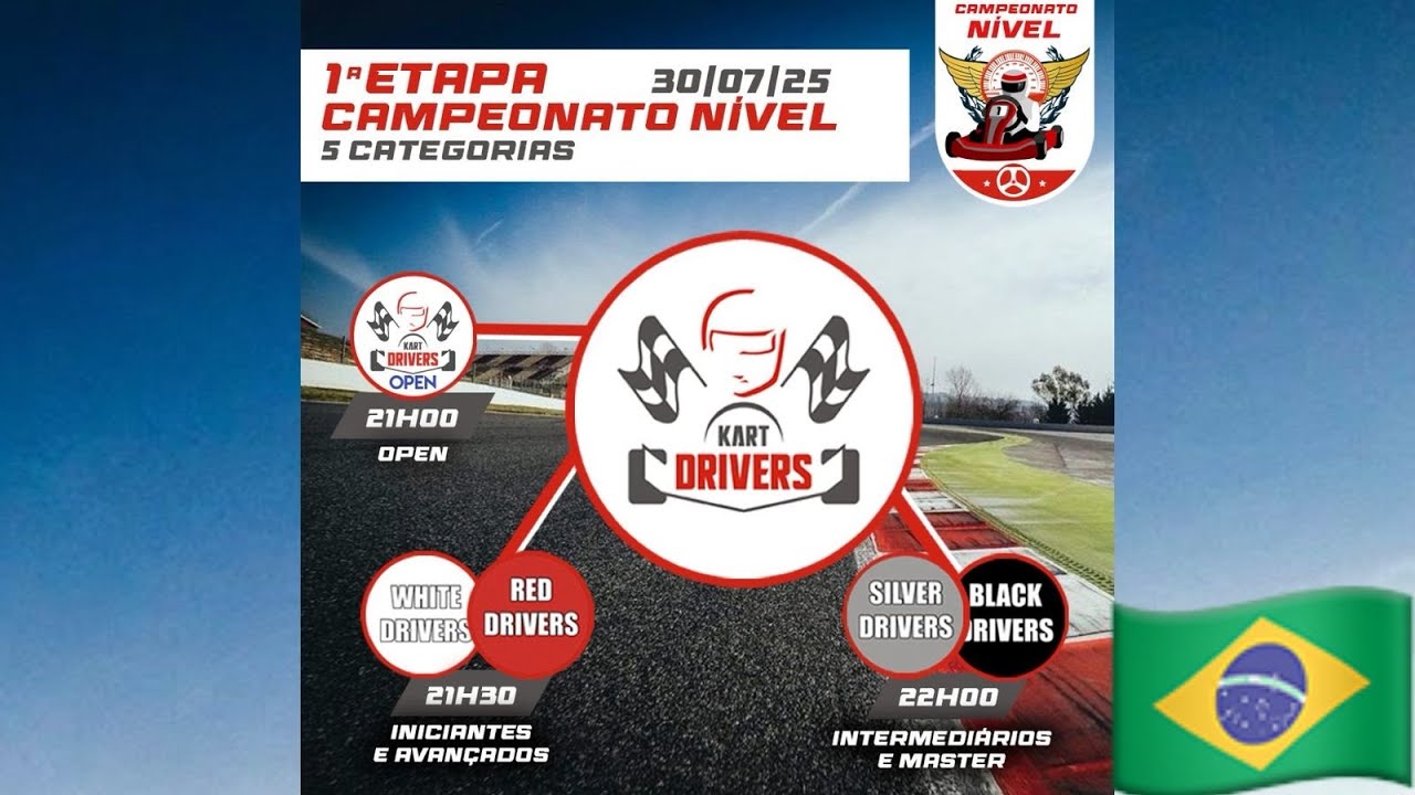 Ao Vivo - Kart Drivers - 30/07/2025