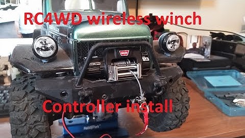 RC4WD wireless winch controller install