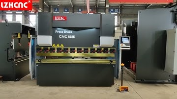 LZKCNC cnc press brake bending demo，WC67K-63T2500 with DA41T controller sheet metal bending machine