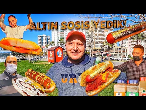 ALTIN KAPLAMA SOSİS YEDİK | Adana'nın EN İYİ Sosisçileri | Hot Dog Sosisli Sandviç | Street Food