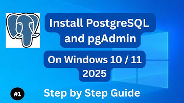how to download and install PostgreSQL and pgAdmin - PostgreSQL Tutorial #1