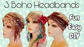 How To Make Boho Collage Headbands With Upcycled Materials