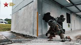 Field Drills of China-Singapore Joint Army Training on Urban Counter-terrorism