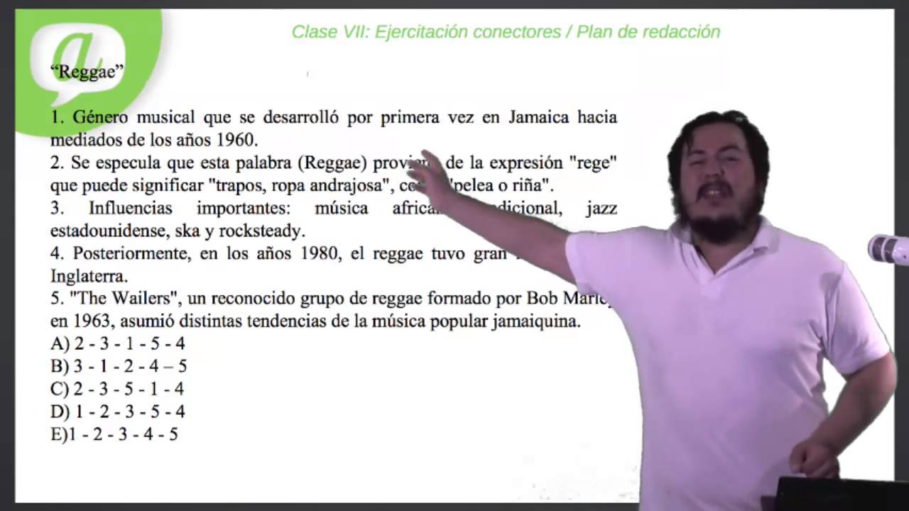 clases online gratis Clase 7 PSU Lenguaje 2015: Plan de redacción I