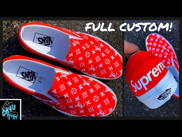 Supreme x Louis Vuitton Vans custom, good condition