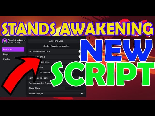 (NOVO) Script Stands Awakening - Auto Farm Stands, Item Notifier e outros!!  (Mobile & PC) 2022 