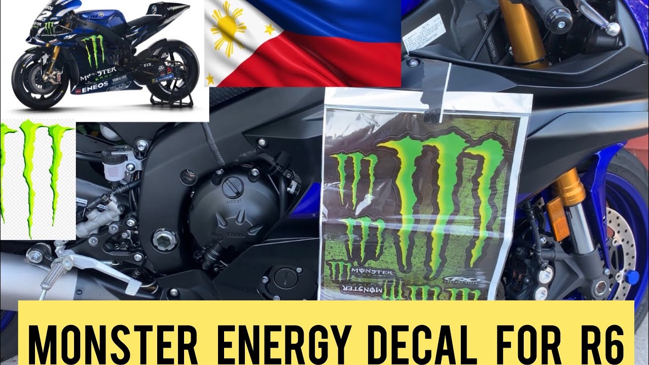 Monster energy decal for motorcycle YouTube