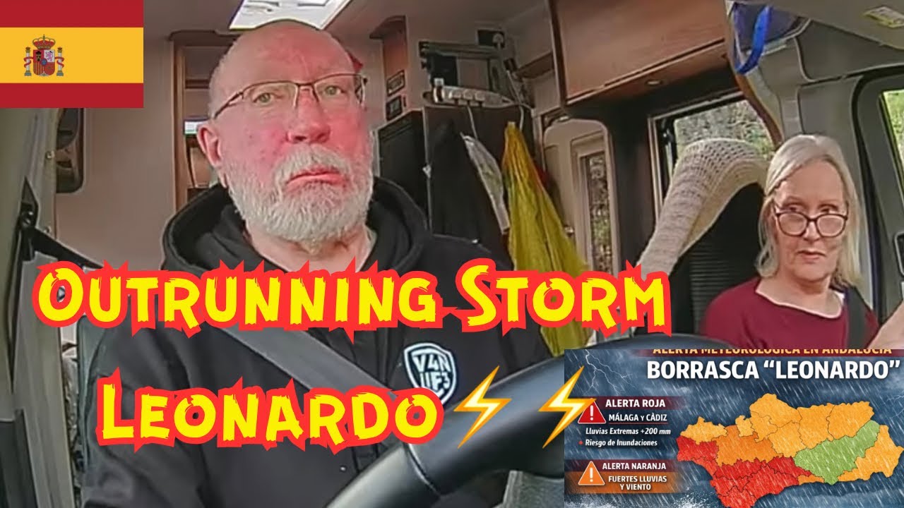 WE TRIED TO OUTRUN STORM LEONARDO ⚡️⚡️ - COULD WE MAKE IT TO MALAGA!! 