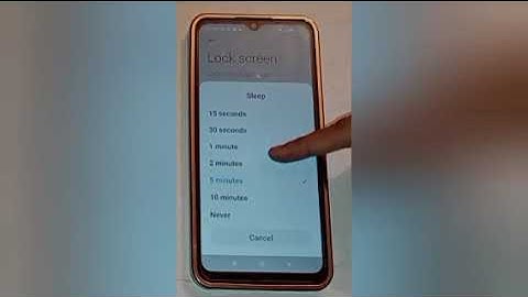 how to change sleep mode in redmi 9 a sport, Change sleep mode setting